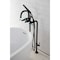 Aqua Vintage CCK8405DKL Freestanding Tub Faucet with Supply Line, Stop Valve, Oil Rubbed Bronze CCK8405DKL - alternate 6